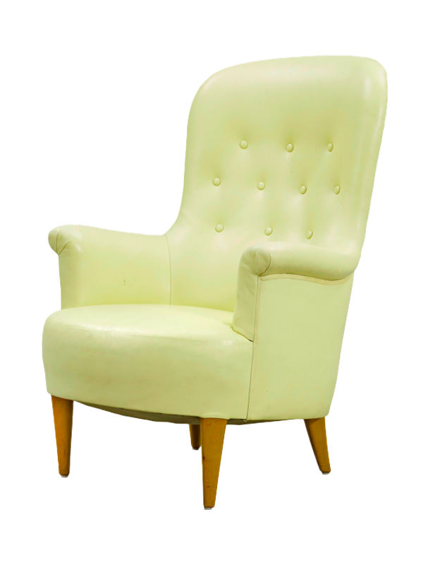 Louis XVI style fauteuil gold foiled chair